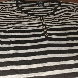 Long sleeve striped top